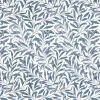 Arts & Crafts Tyger|Gardintyger Mönstrade<Nordisk Textil Ester duvblå tyg – klassiskt bladmönster i duvblått