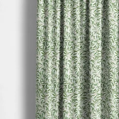 Gardiner Mönstrade<Nordisk Textil Ester grön gardiner med tidlöst bladmönster