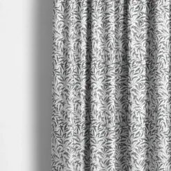 Arts & Crafts Tyger|Gardintyger Mönstrade<Nordisk Textil Ester grå tyg – klassiskt bladmönster i grått