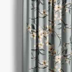 Gardintyger Mönstrade|Arvidssons Textil<Arvidssons textil Fägring duvblå tyg