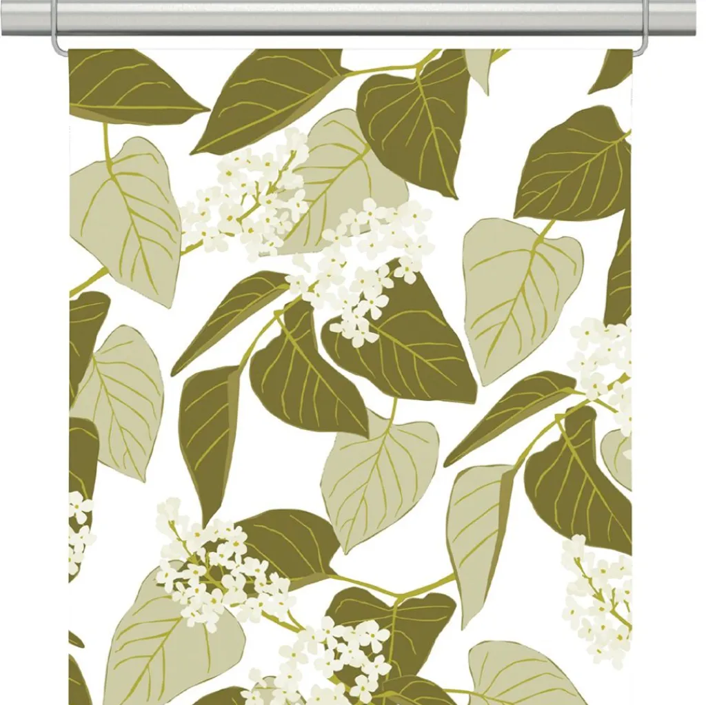 Panelgardiner<Arvidssons textil Fikabordet grön panelgardiner