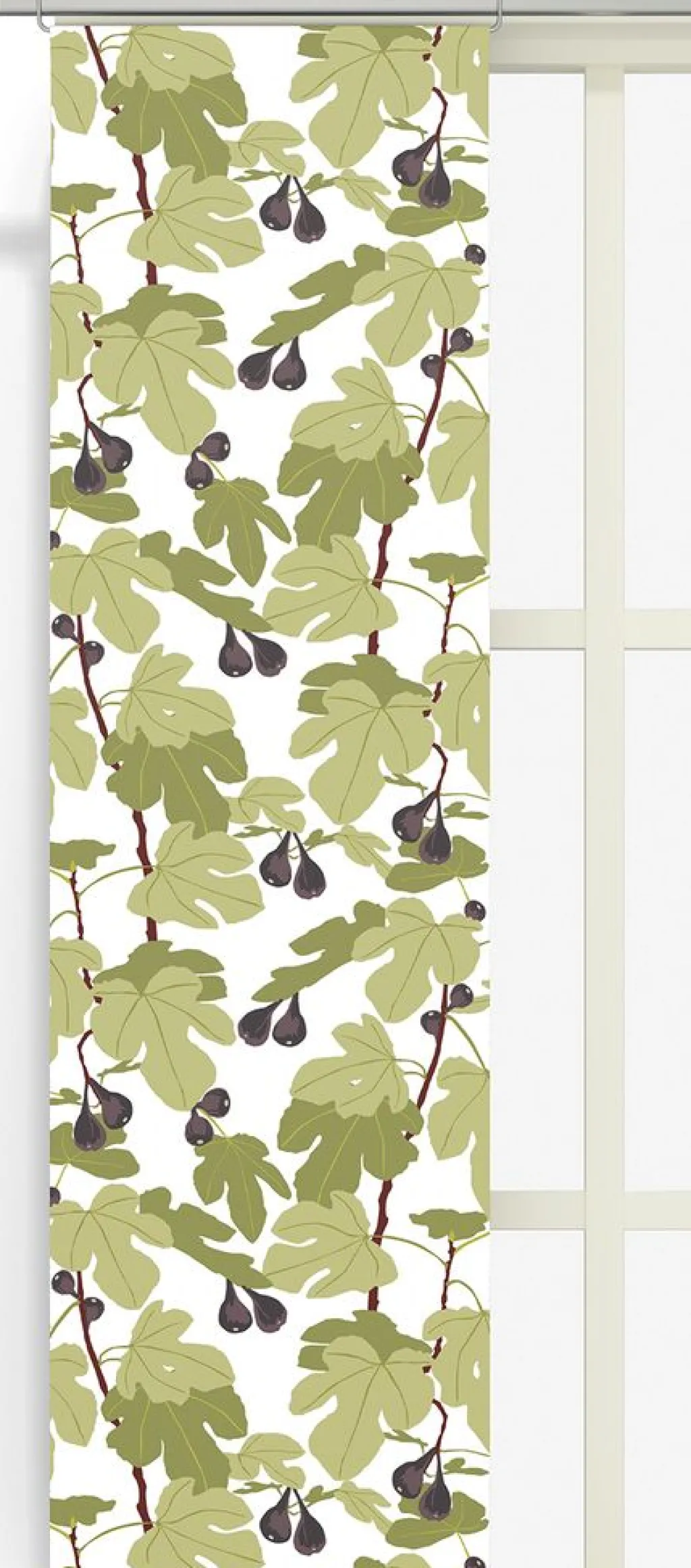 Panelgardiner<Arvidssons textil Fikonträd ljusgrön panelgardiner