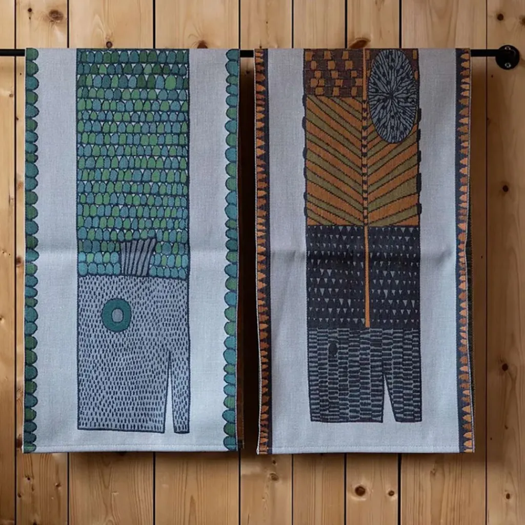 Bordslöpare|Ekelund Löpare<Ekelund Fiskben löpare 35x120 - Design av Stig Lindberg