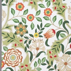 Arts & Crafts Tyger|Gardintyger Mönstrade<Nordisk Textil Flora grön tyg