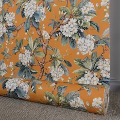 Gardintyger Mönstrade<Nordisk Textil Floraison curry gardintyg
