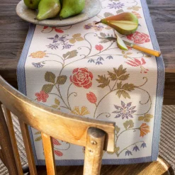 Bordslöpare|Ekelund Löpare<Ekelund Flower löpare 35X120 - s Linneväveri
