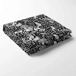 Juldukar|Bordsduk<Arvidssons textil Fýri svart bordsduk