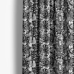 Gardintyger Mönstrade|Arvidssons Textil<Arvidssons textil Fýri svart tyg