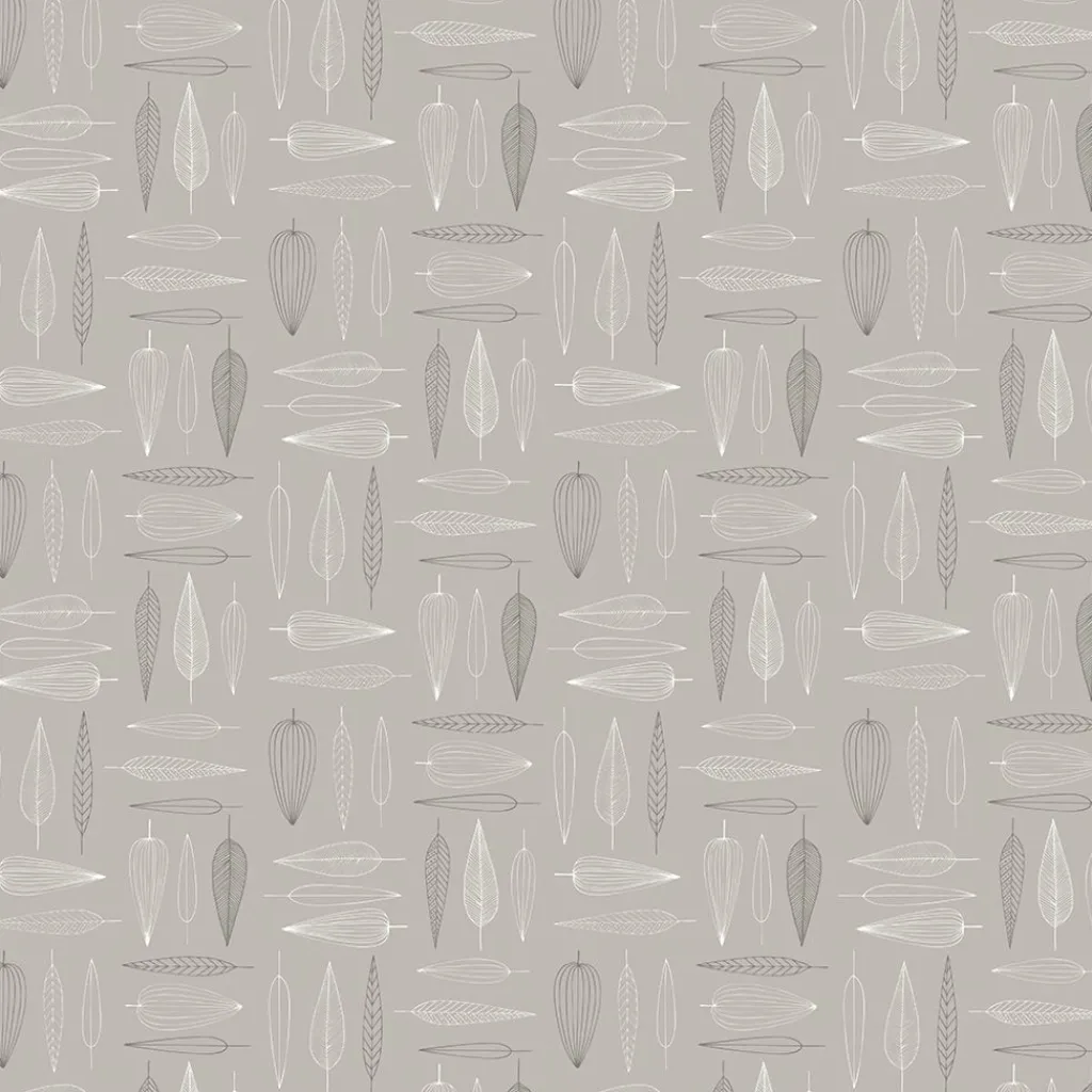 Gardintyger Mönstrade|Arvidssons Textil<Arvidssons textil Frostblad beige tyg – metervara med bladmotiv