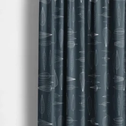 Gardiner Mönstrade<Arvidssons textil Frostblad Blå – Gardin med stilrent bladmotiv