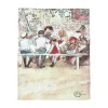 Kökshandduk<Svanefors Frukost kökshandduk - Carl Larsson
