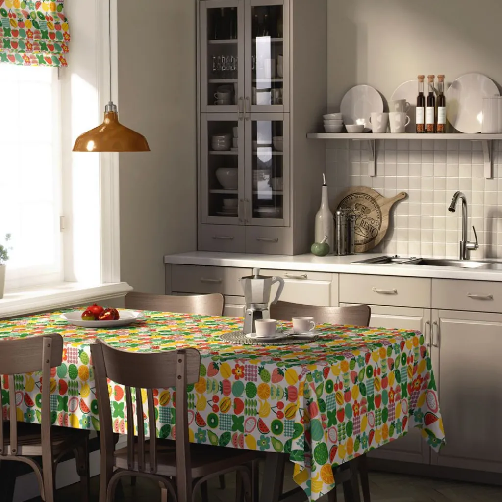 Bordsduk<Arvidssons textil Fruktstund multi bordsduk