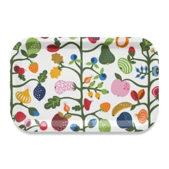 Brickor<Arvidssons textil Fruktträd bricka 27x20 multi - Frukt motiv