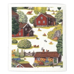 Disktrasor<Arvidssons textil Ginaklunda disktrasa – lantligt motiv i naturligt material