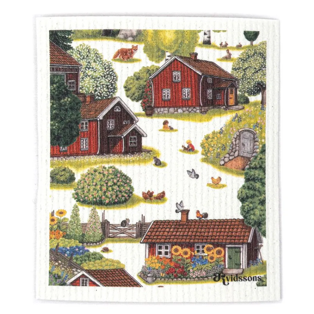 Disktrasor<Arvidssons textil Ginaklunda disktrasa – lantligt motiv i naturligt material