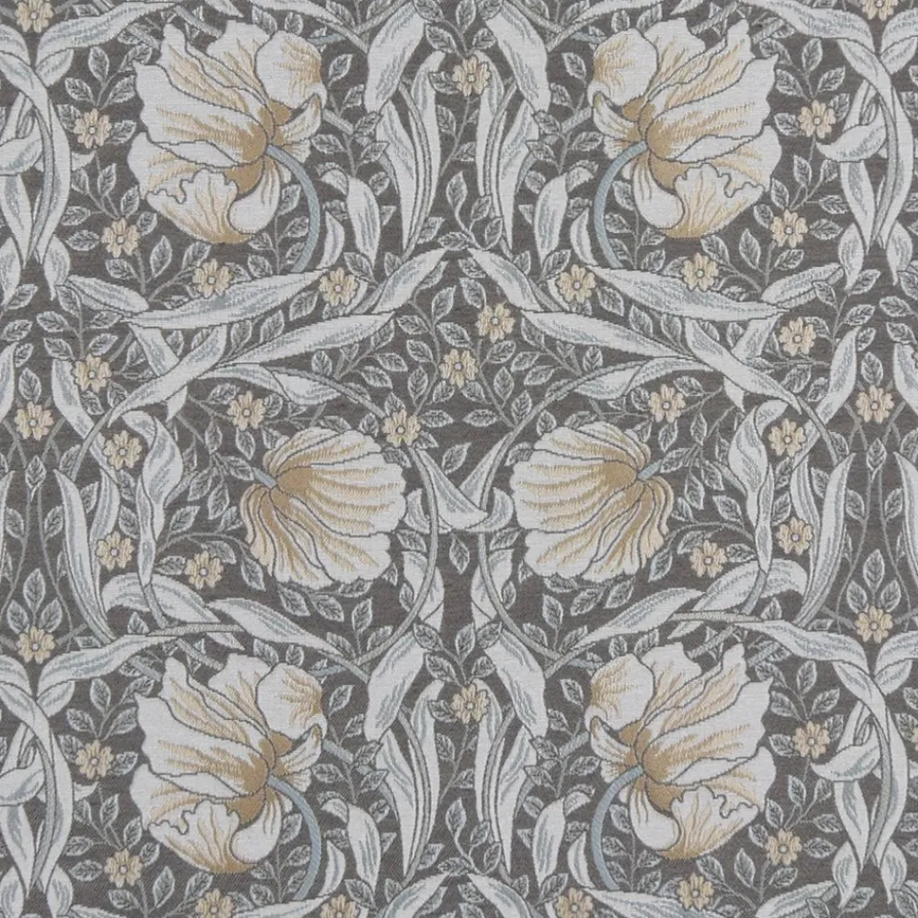 Arts & Crafts Tyger|Mönstrade Möbeltyger<Nordisk Textil Grace mullvad gobeläng - Klassisk blommig Arts and Crafts design