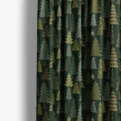 Gardintyger Mönstrade|Arvidssons Textil<Arvidssons textil Granby mörkgrön-grön tyg