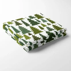 Juldukar|Bordsduk<Arvidssons textil Granby vit-grön bordsduk