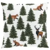 Julkuddar|Mönstrade Kuddfodral<Arvidssons textil Granskog grön kuddfodral