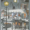 Kökshandduk<Ekelund Göteborg natt kökshandduk 35X50 - s Linneväveri