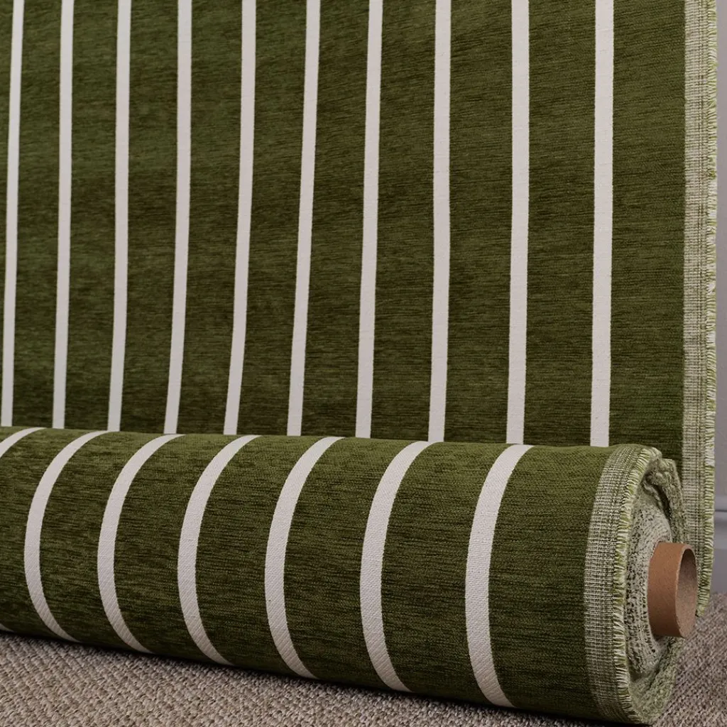 Mönstrade Möbeltyger<Nordisk Textil Halle grön möbeltyg