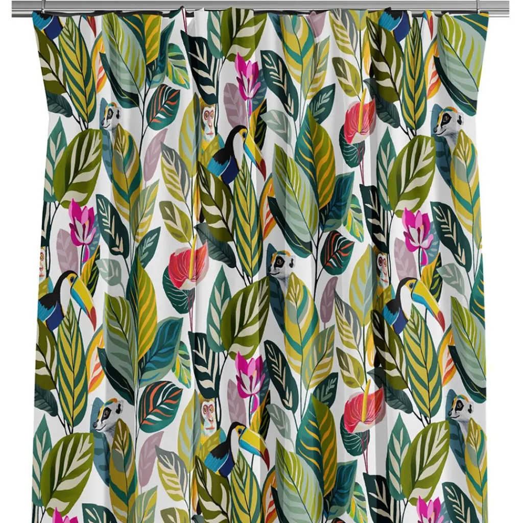 Gardiner Mönstrade<Nordisk Textil Happy Fauna gardiner