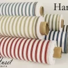 Randiga Möbeltyger|Rutor & Ränder<Nordisk Textil Harlow blå-vit randigt tyg
