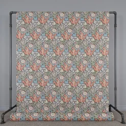 Arts & Crafts Tyger|Gardintyger Mönstrade<Nordisk Textil Harmony grön-brun tyg
