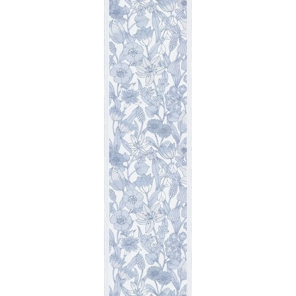 Bordslöpare|Ekelund Löpare<Ekelund Havsblom löpare 35x120 - s Linneväveri