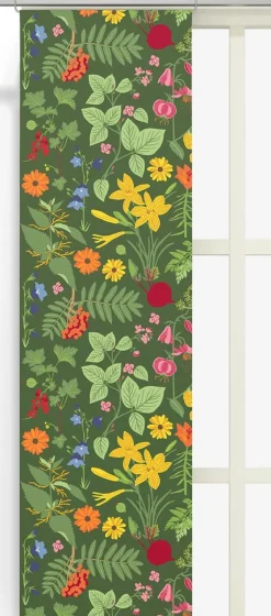 Panelgardiner<Arvidssons textil Hedemora grön panelgardiner