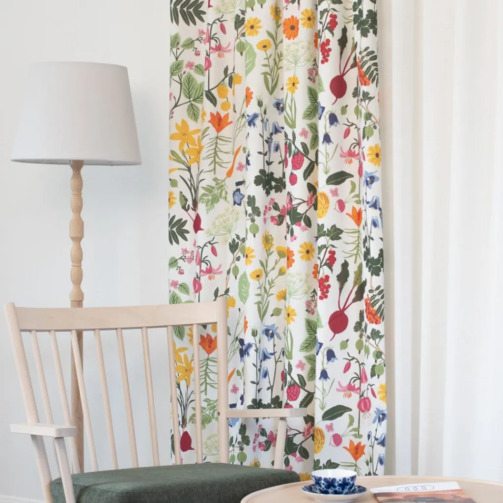 Gardiner Mönstrade<Arvidssons textil Hedemora vit gardin