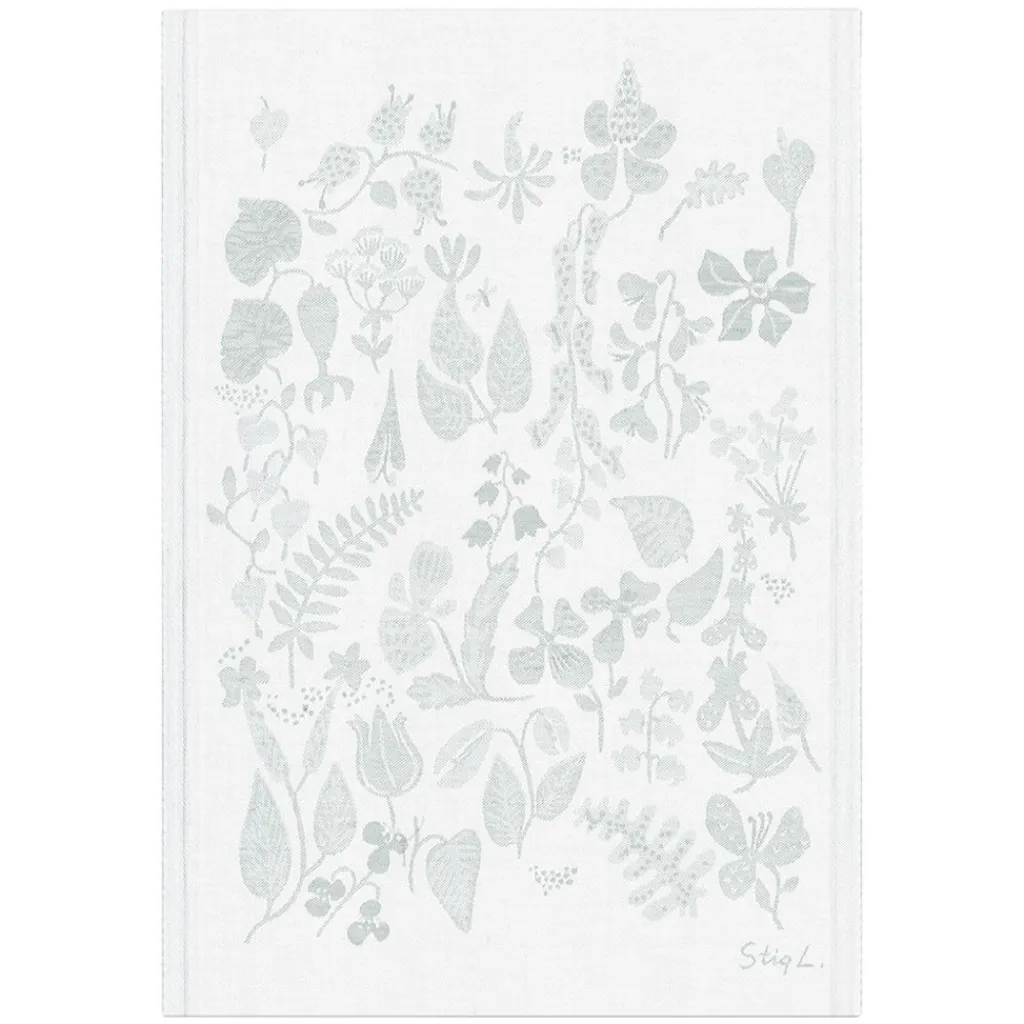 Kökshandduk<Ekelund Herbarium kökshandduk 35X50 i halvlinne - Design av Stig Lindberg