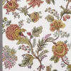 Arts & Crafts Tyger|Gardintyger Mönstrade<Nordisk Textil Heritage vinröd tyg