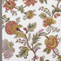 Arts & Crafts Tyger|Gardintyger Mönstrade<Nordisk Textil Heritage vinröd tyg
