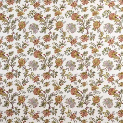 Arts & Crafts Tyger|Gardintyger Mönstrade<Nordisk Textil Heritage vinröd tyg