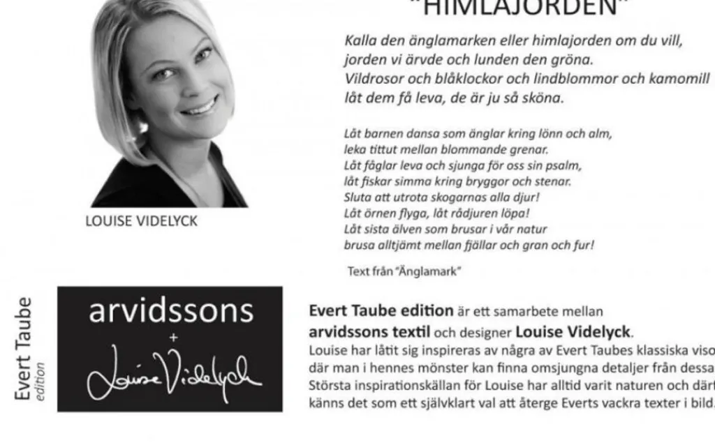 Gardintyger Mönstrade|Arvidssons Textil<Arvidssons textil Himlajorden svart tyg