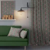 Gardintyger Mönstrade|Arvidssons Textil<Arvidssons textil Hjärtans jul grå