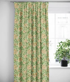 Gardiner Mönstrade<Nordisk Textil Honeysuckle aprikos gardiner