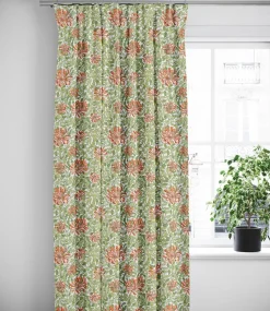 Gardiner Mönstrade<Nordisk Textil Honeysuckle terrakotta gardiner