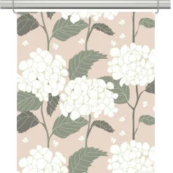 Panelgardiner<Arvidssons textil Hortensia rosa panelgardiner