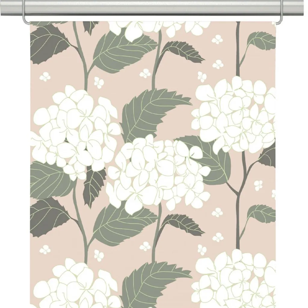 Panelgardiner<Arvidssons textil Hortensia rosa panelgardiner