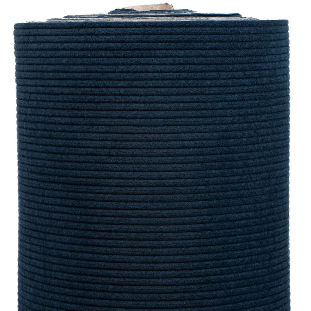 Enfärgade Möbeltyger<Nordisk Textil Huggy marin möbeltyg - Slitstark manchester
