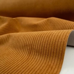 Enfärgade Möbeltyger<Nordisk Textil Huggy ockra möbeltyg - Slitstark manchester
