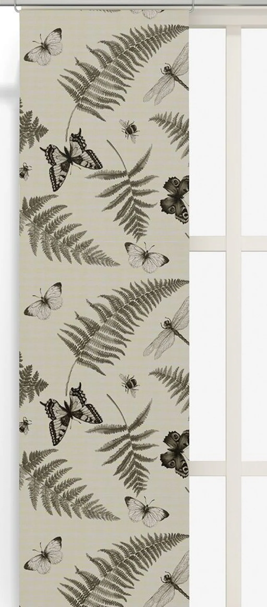 Panelgardiner<Arvidssons textil Humlan beige panelgardiner