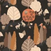 Gardintyger Mönstrade|Arvidssons Textil<Arvidssons textil I Skogskanten brun tyg