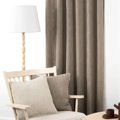 Gardiner Enfärgade<Redlunds James mullvad gardiner – Modern linne-look med lyxigt fall
