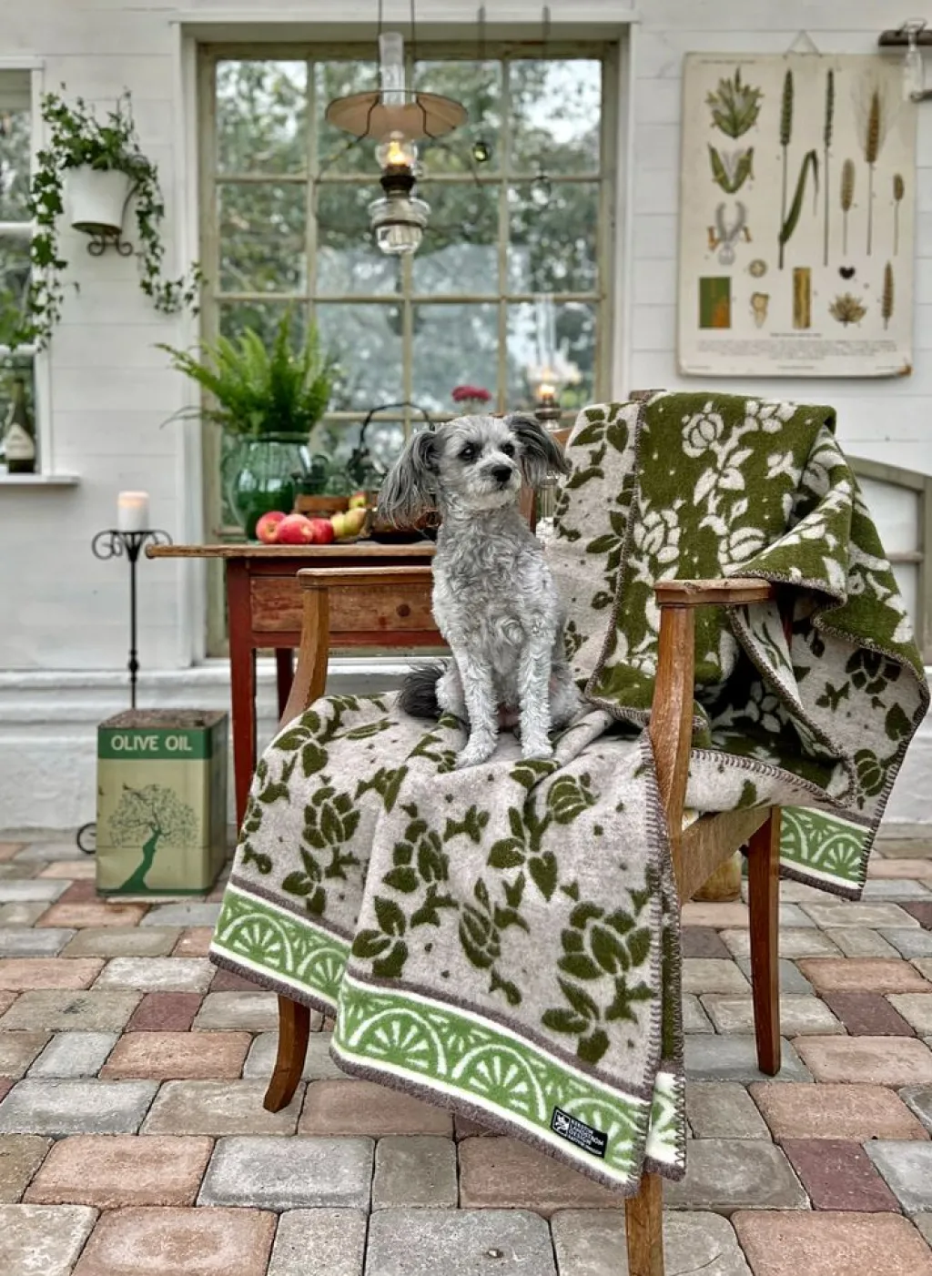Ullfiltar<Kerstin Landström Design Jugend grön ullfilt 130x180cm -