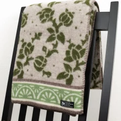 Ullfiltar<Kerstin Landström Design Jugend grön ullfilt 130x180cm -