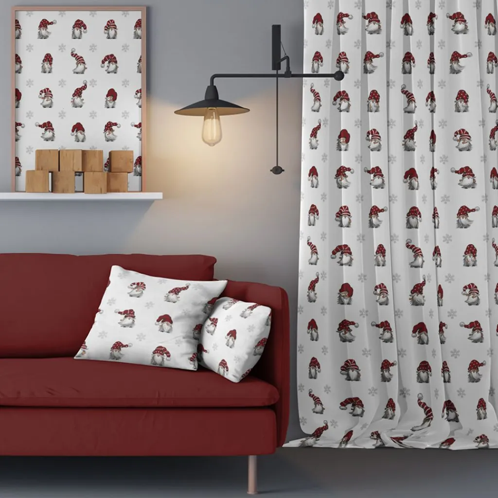 Gardintyger Mönstrade|Arvidssons Textil<Arvidssons textil Julian och co vit tyg