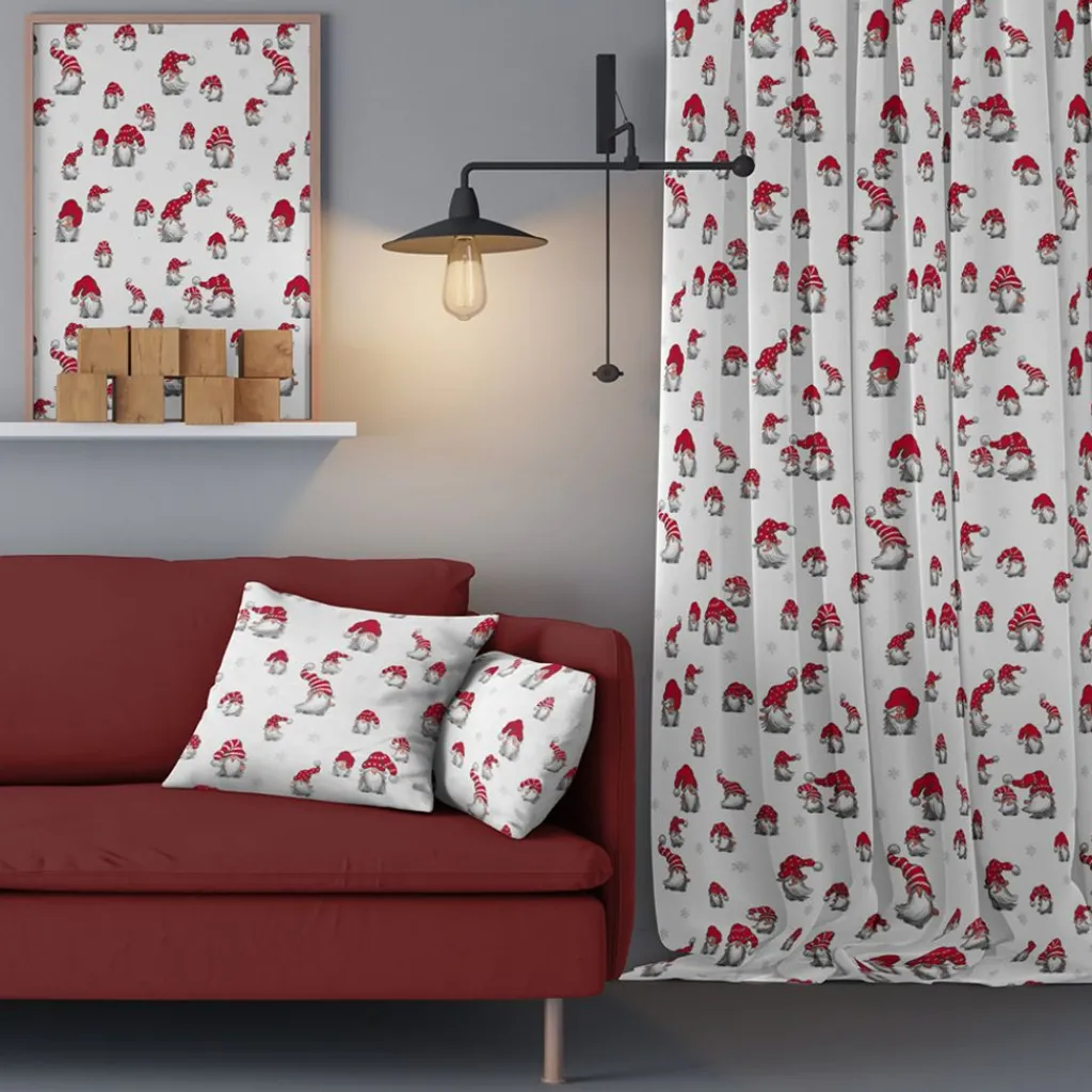Gardintyger Mönstrade|Arvidssons Textil<Arvidssons textil Julian vit tyg